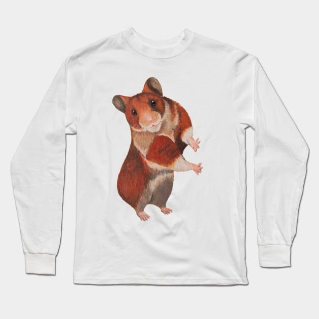 Hamster Long Sleeve T-Shirt by kc-art